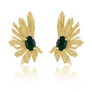 Marielle Earrings Emerald
