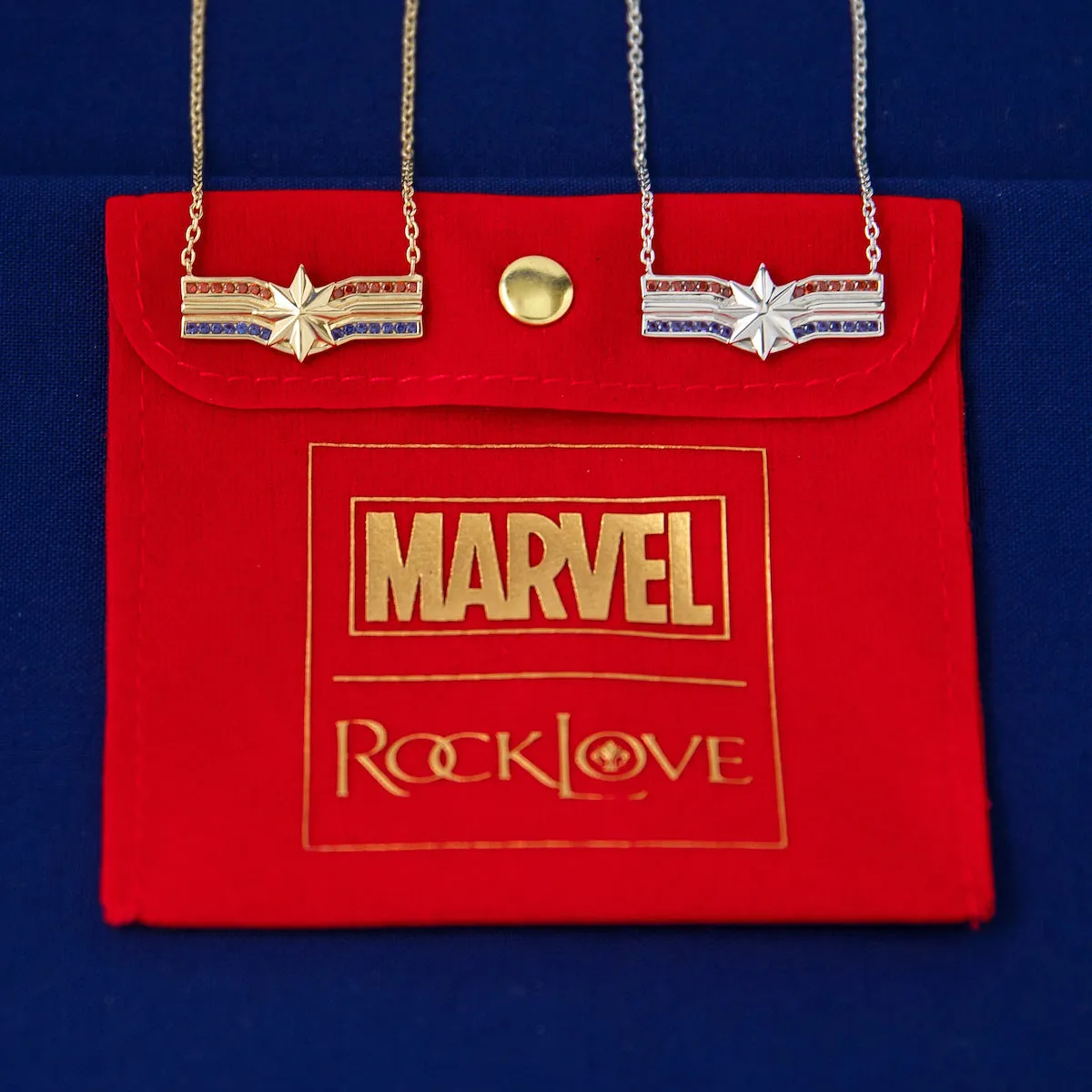 Marvel X RockLove MARVEL STUDIOS CAPTAIN MARVEL Crystal Star Necklace