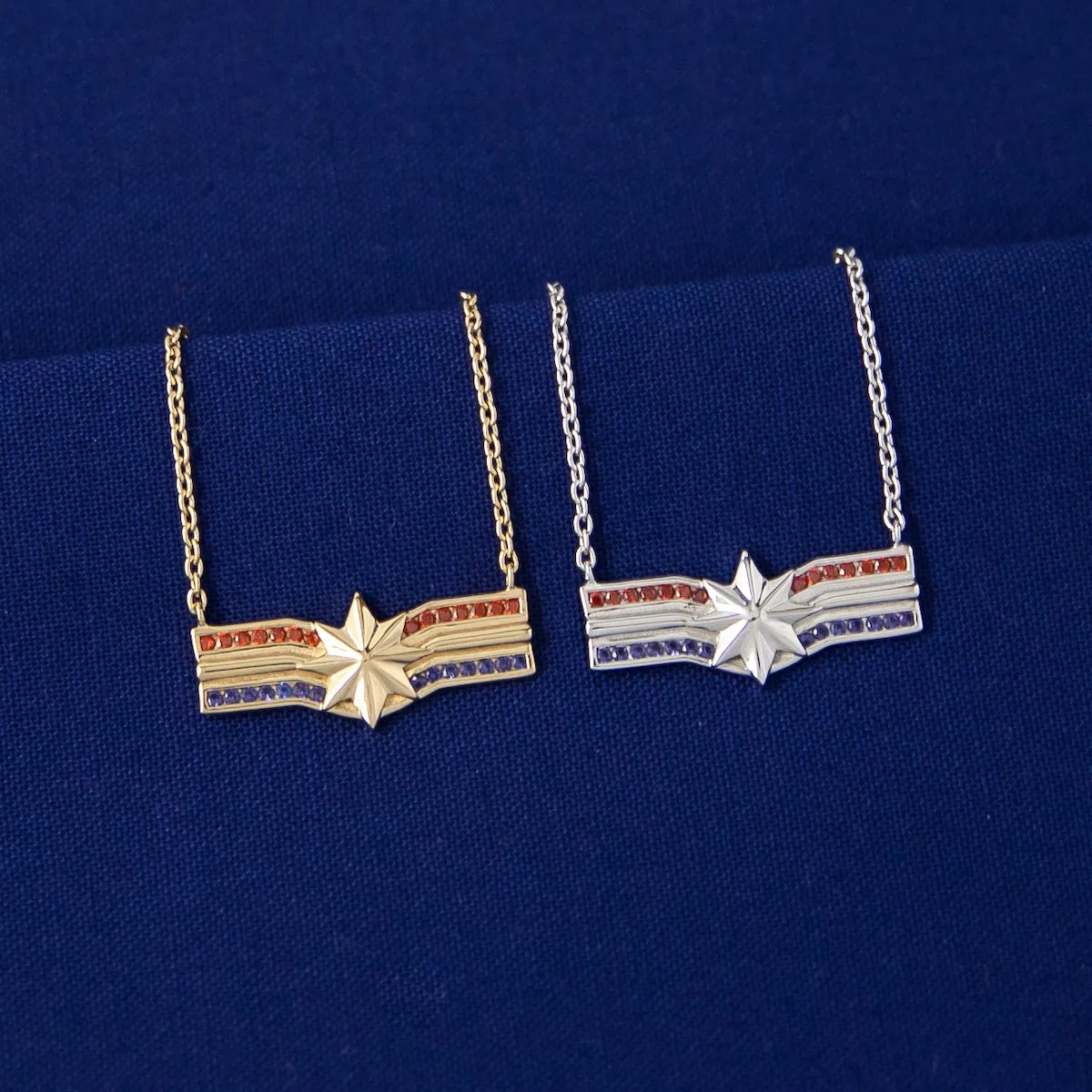 Marvel X RockLove MARVEL STUDIOS CAPTAIN MARVEL Crystal Star Necklace