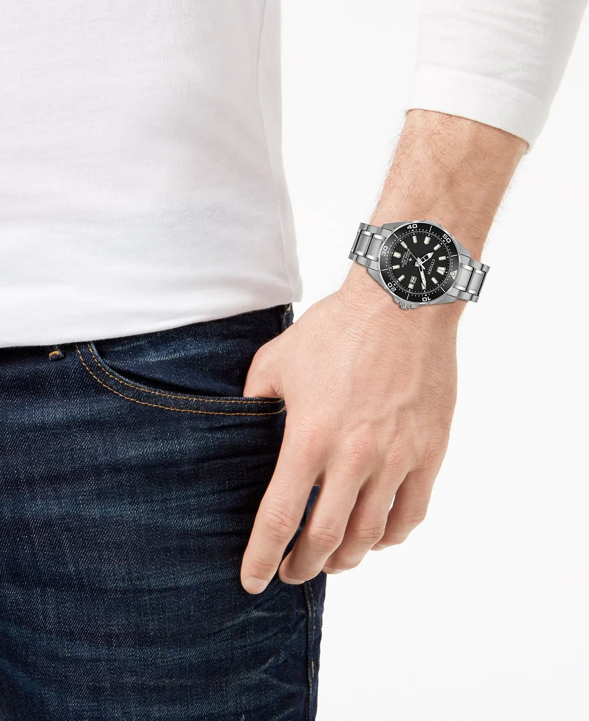 Men's Eco-Drive Promaster Diver Super Titanium Bracelet 44mm Citizen Watch