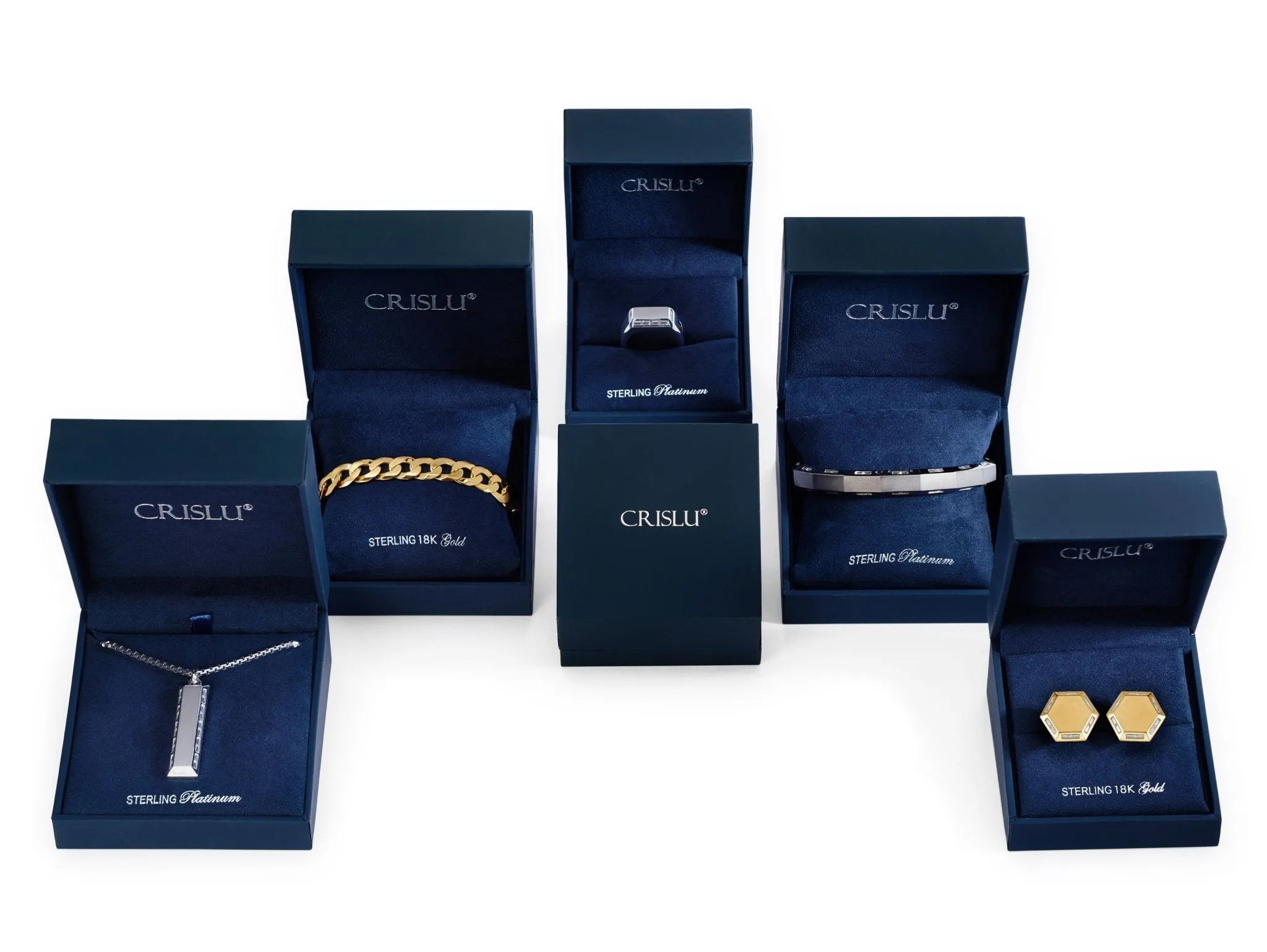 Mens Square Cut Tennis Bracelet Finished in 18kt Rose Gold