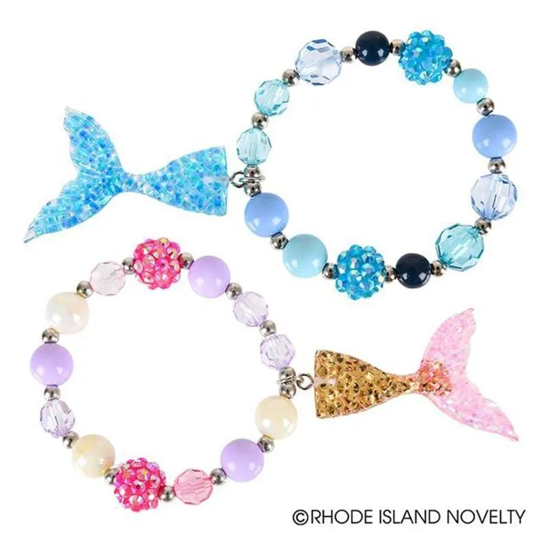 Mermaid Tail Beaded Charm Bracelet (1ct)