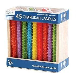 Multi Colored Honey Comb Beeswax Candles