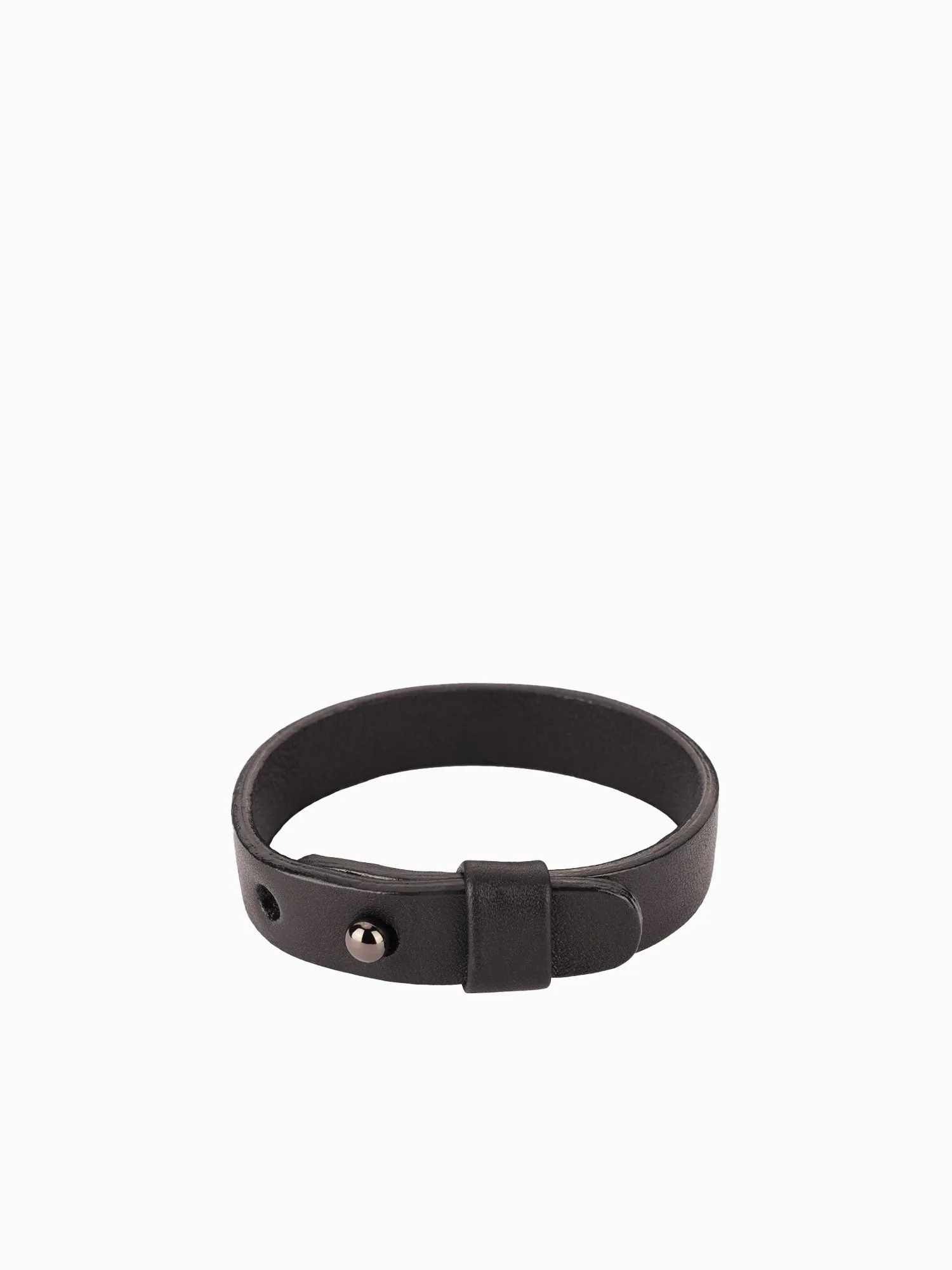 Napa Leather Bracelet Band For Men - Black
