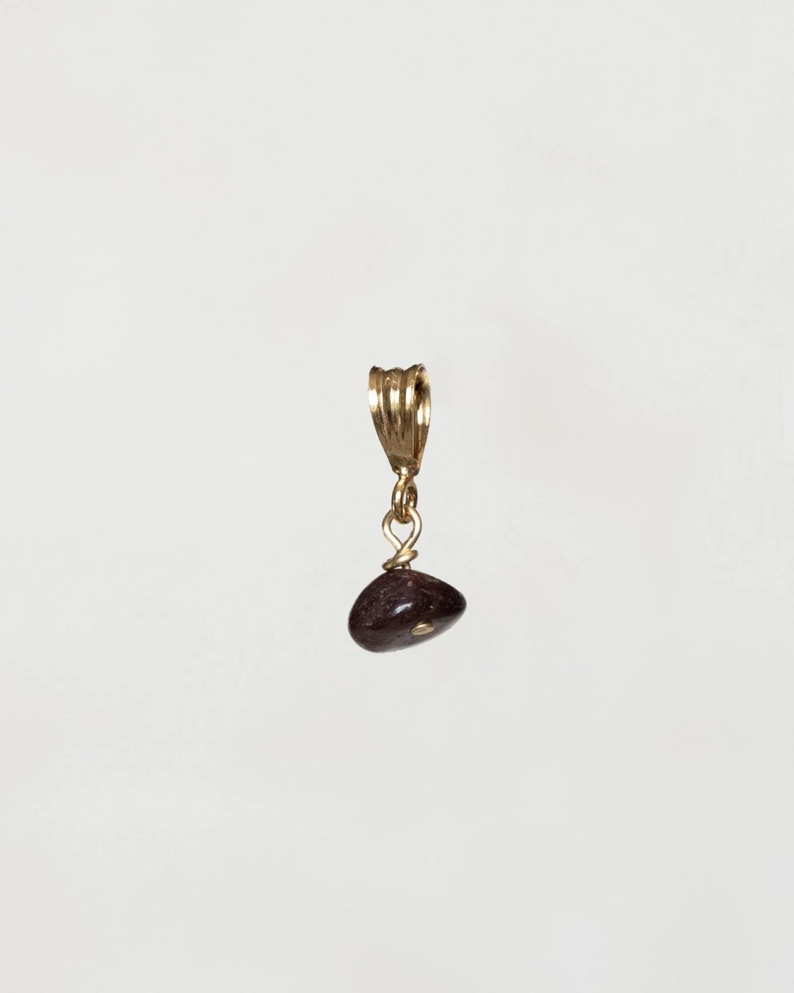 Necklace Charm January Garnet Gold Filled