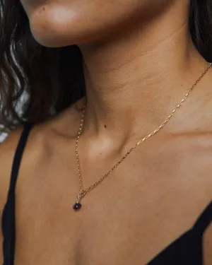 Necklace Charm January Garnet Gold Filled