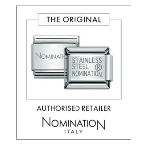 NOMINATION Link Silver March with Aquamarine