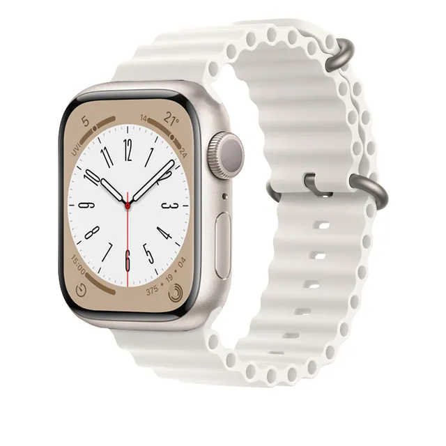 Ocean for Apple watch band 49mm 44mm 40mm 45mm 41mm 42mm 38mm 40 44 45 mm silicone bracelet iWatch series 7 6 3 se Ultra 8 strap| |