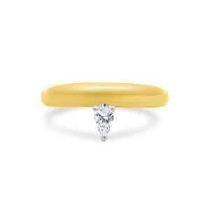 Offset Diamond Pear Band