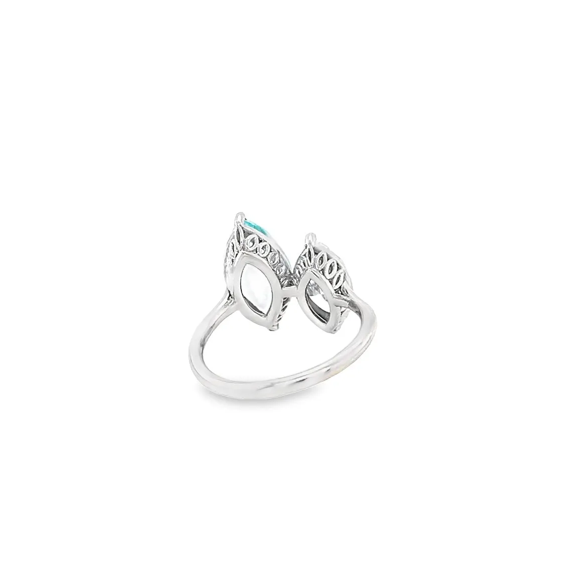 Paraiba and Diamond Ring