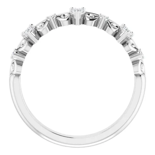 Pear Scroll Anniversary Band