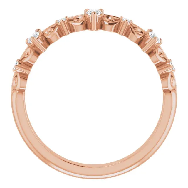 Pear Scroll Anniversary Band