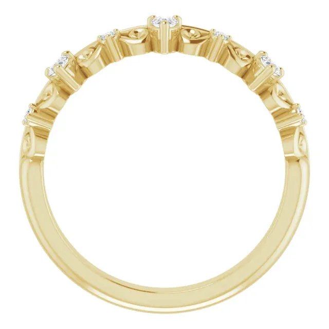 Pear Scroll Anniversary Band