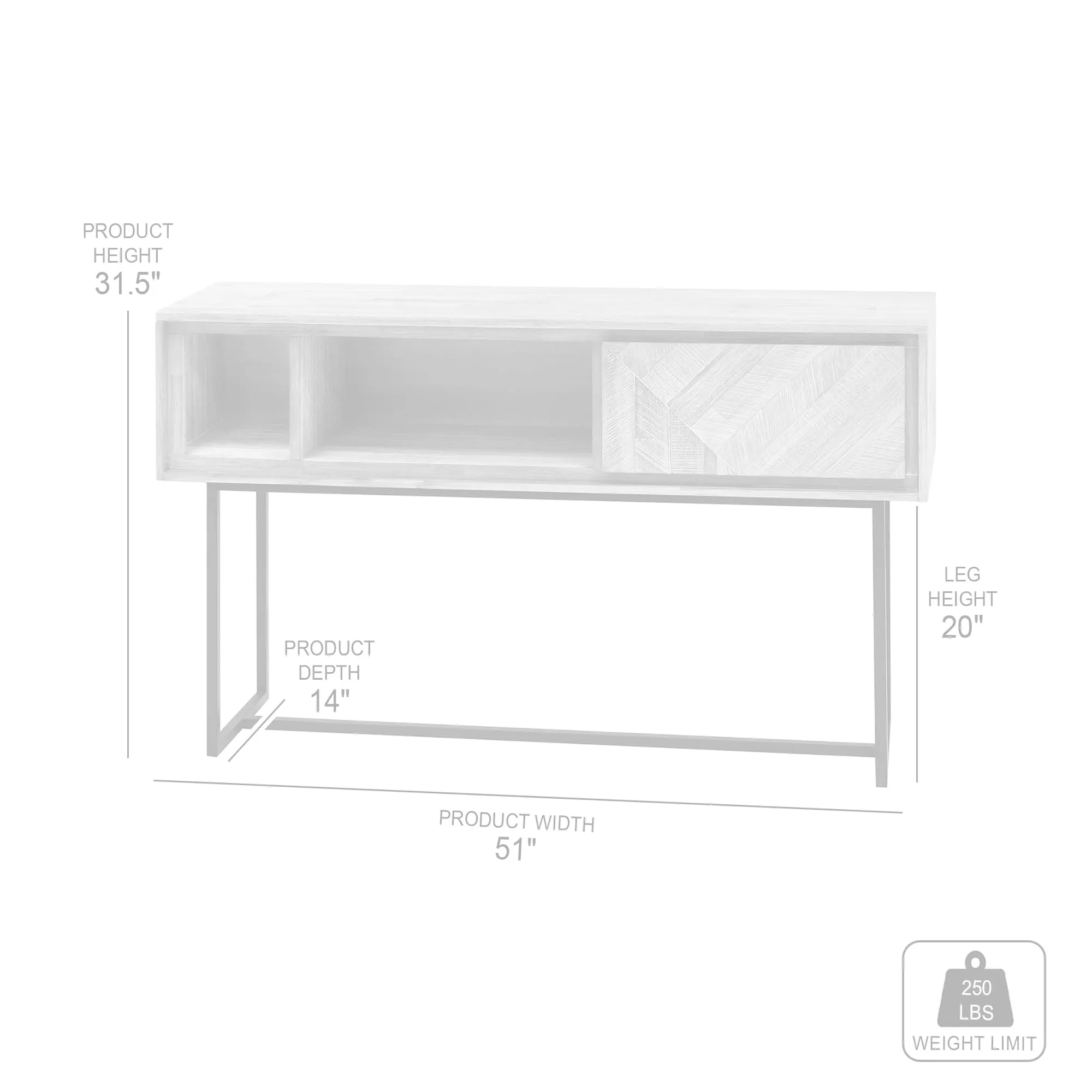 Peridot Console Table