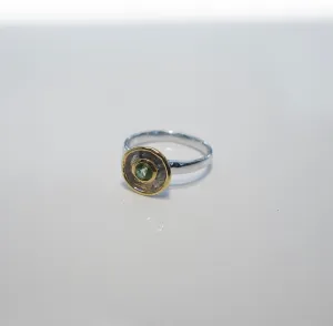 Peridot Gemstone Ring, 925 Sterling Silver, Natural Gemstone Dainty Statement Ring