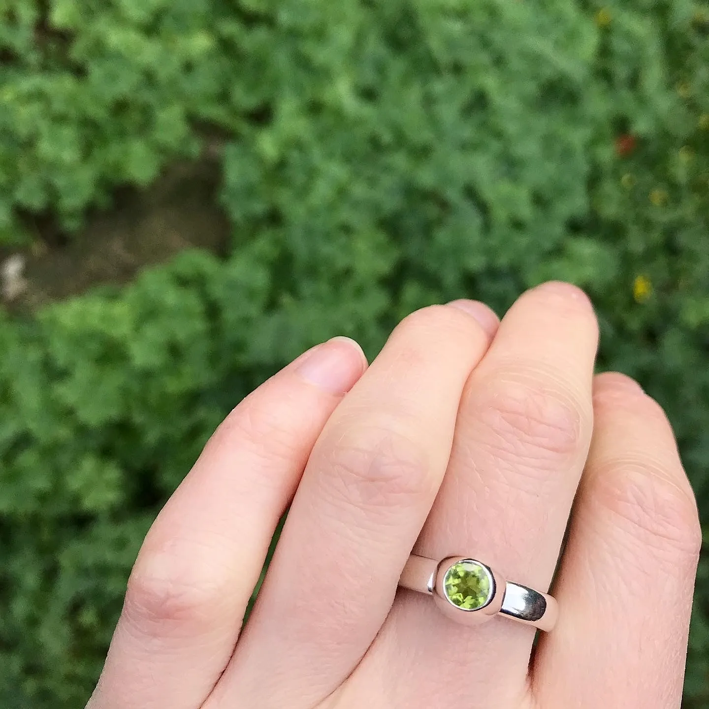 Peridot Large Honey Pot Ring