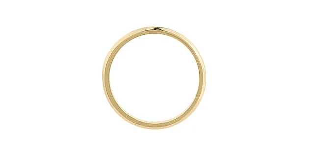 Plain Canadian Certified Yellow Gold Band