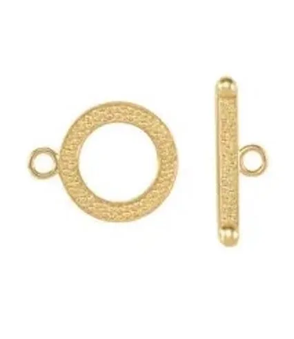 Platinum 18k 14k 10k Yellow White Gold Stingray Patterned Toggle Clasp Set for Bracelet Anklet Choker Necklace Jewelry Parts Findings