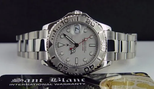 ROLEX 35mm Midsize Platinum & Stainless Steel Yachmaster Model 168622
