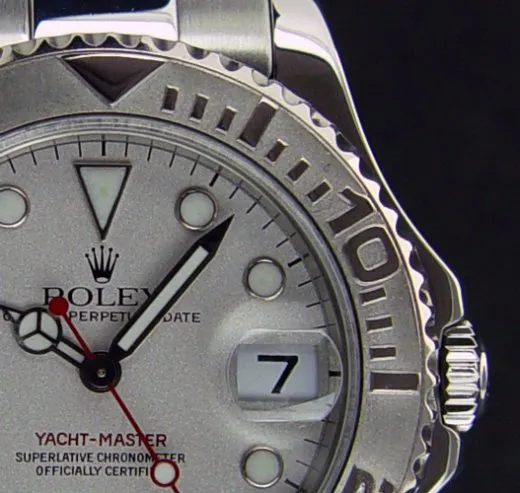 ROLEX 35mm Midsize Platinum & Stainless Steel Yachmaster Model 168622