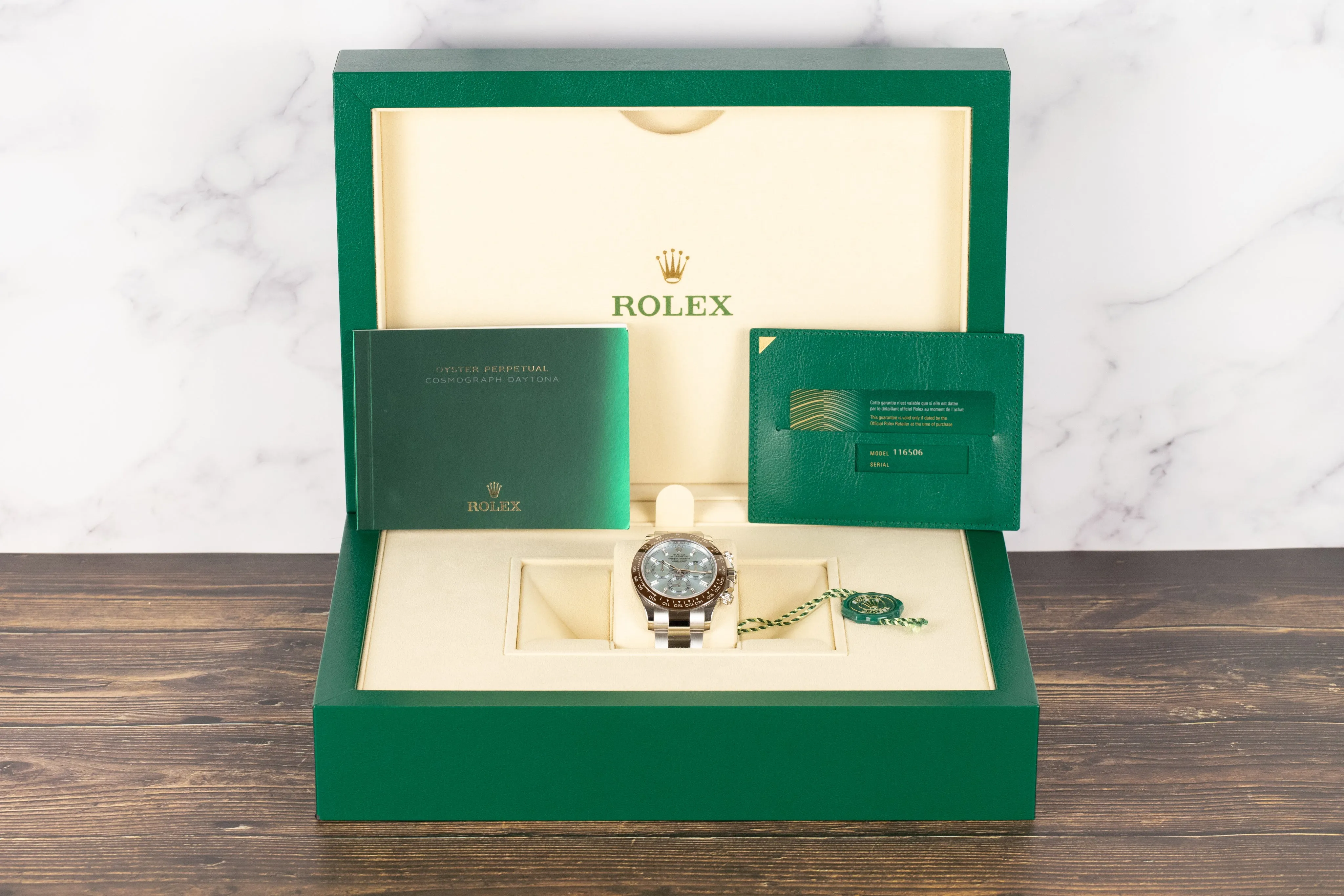 Rolex<br>116506 Daytona Platinum Ceramic Baguette Diamond Dial