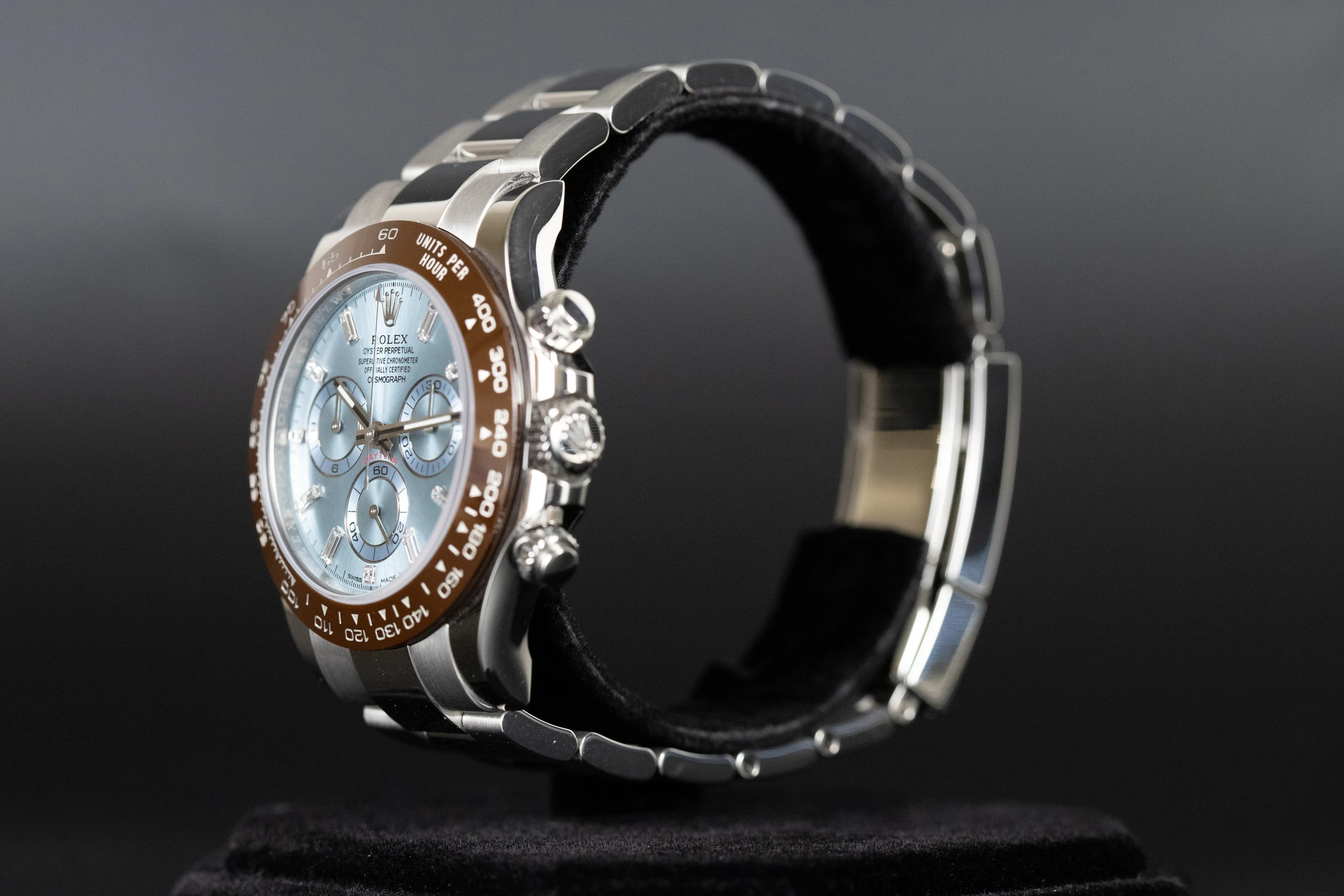 Rolex<br>116506 Daytona Platinum Ceramic Baguette Diamond Dial