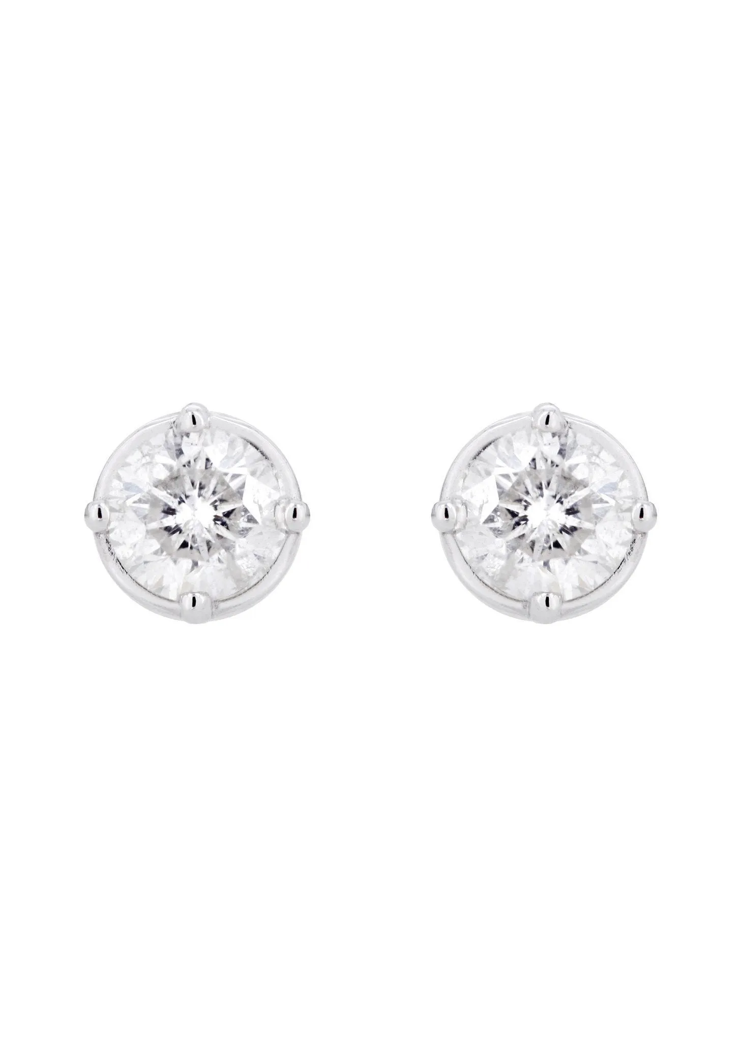 Round Diamond Stud Earrings | 1 Carat