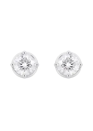 Round Diamond Stud Earrings | 1 Carat
