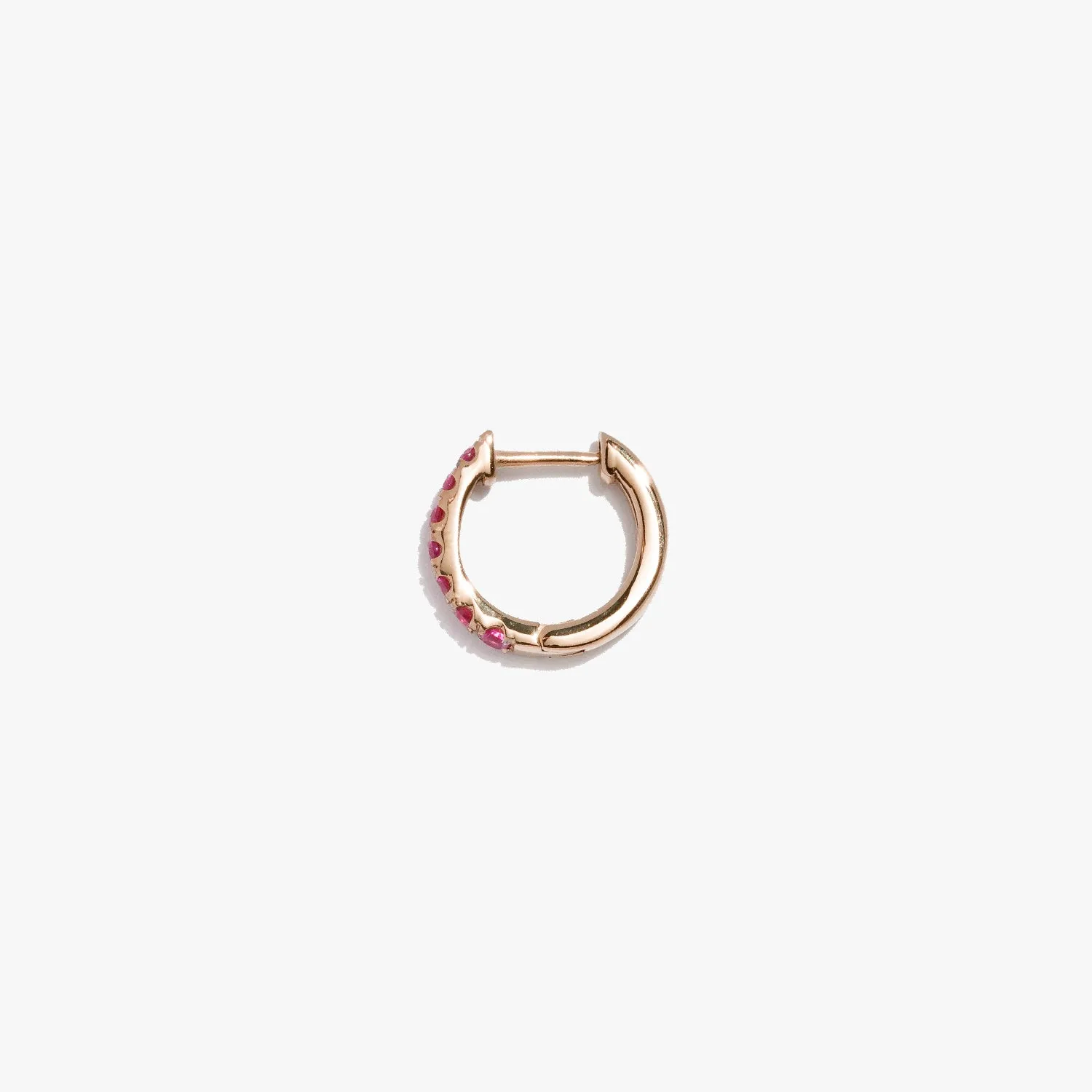 Ruby Satellite Huggie (Single)