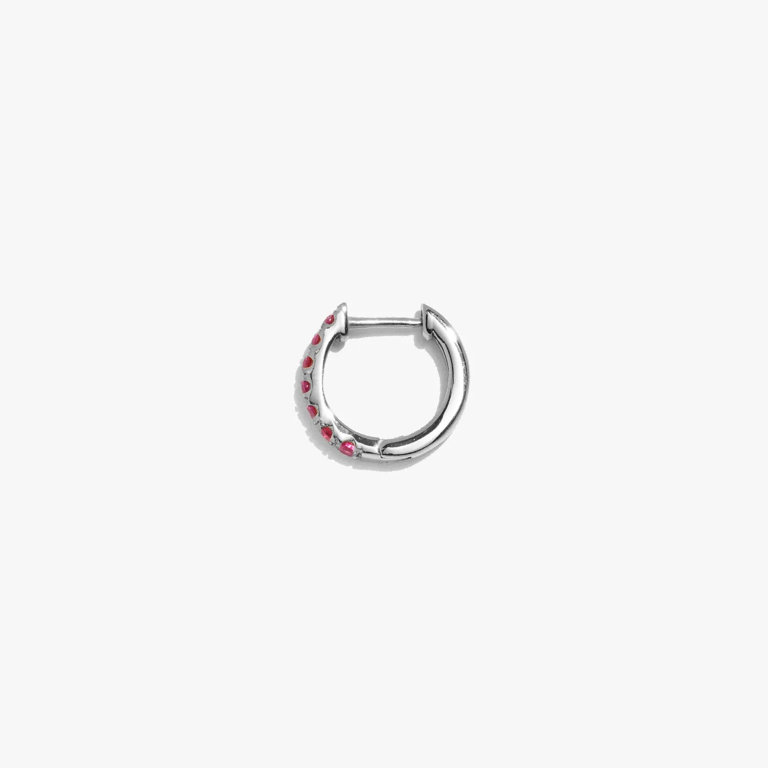 Ruby Satellite Huggie (Single)