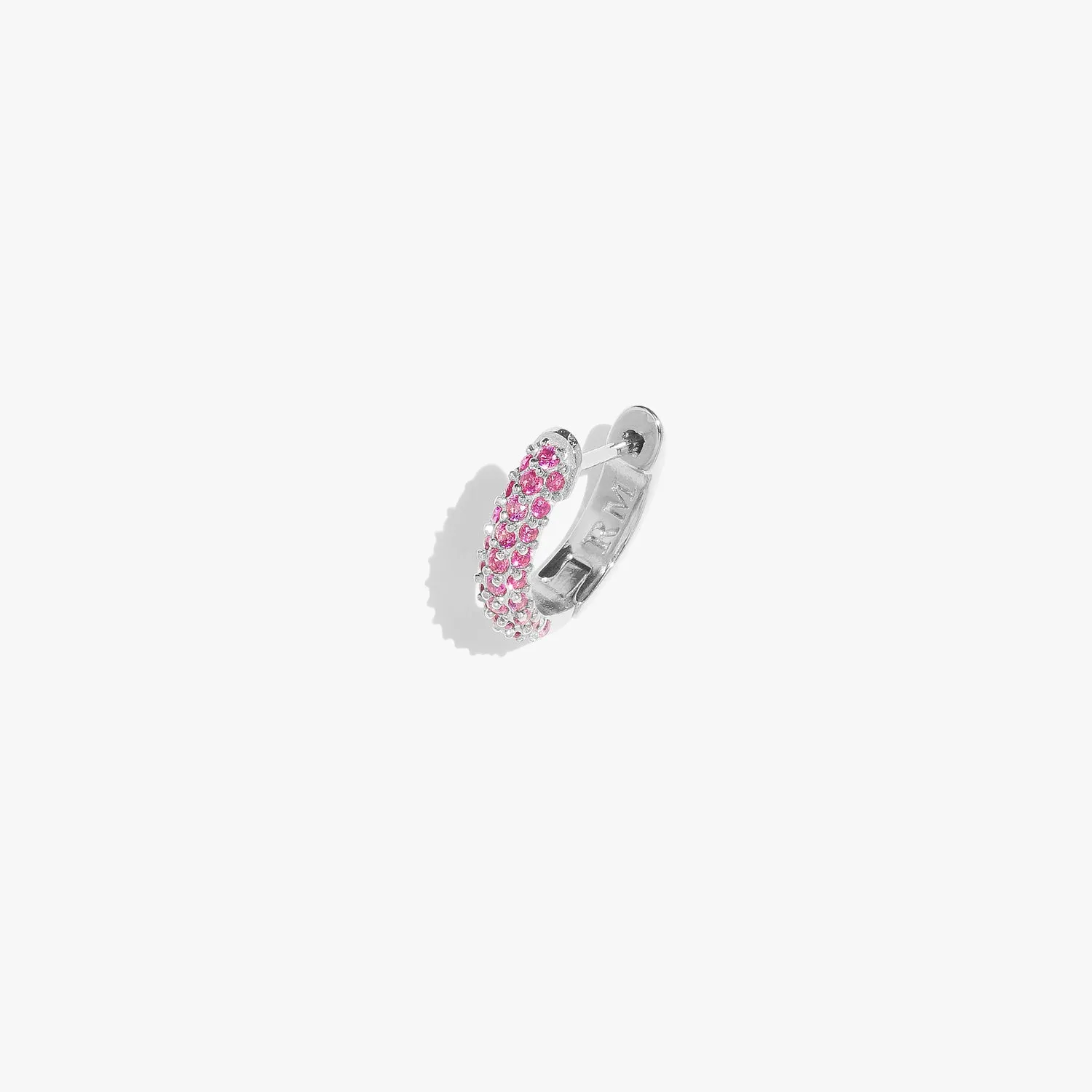 Ruby Supernova Huggie - (Single)