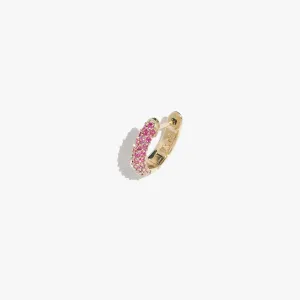Ruby Supernova Huggie - (Single)