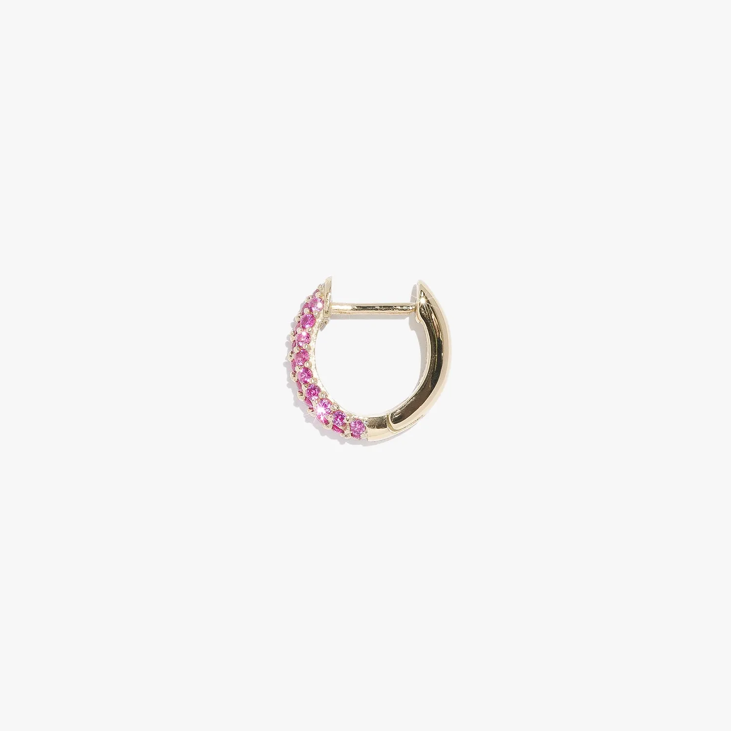 Ruby Supernova Huggie - (Single)