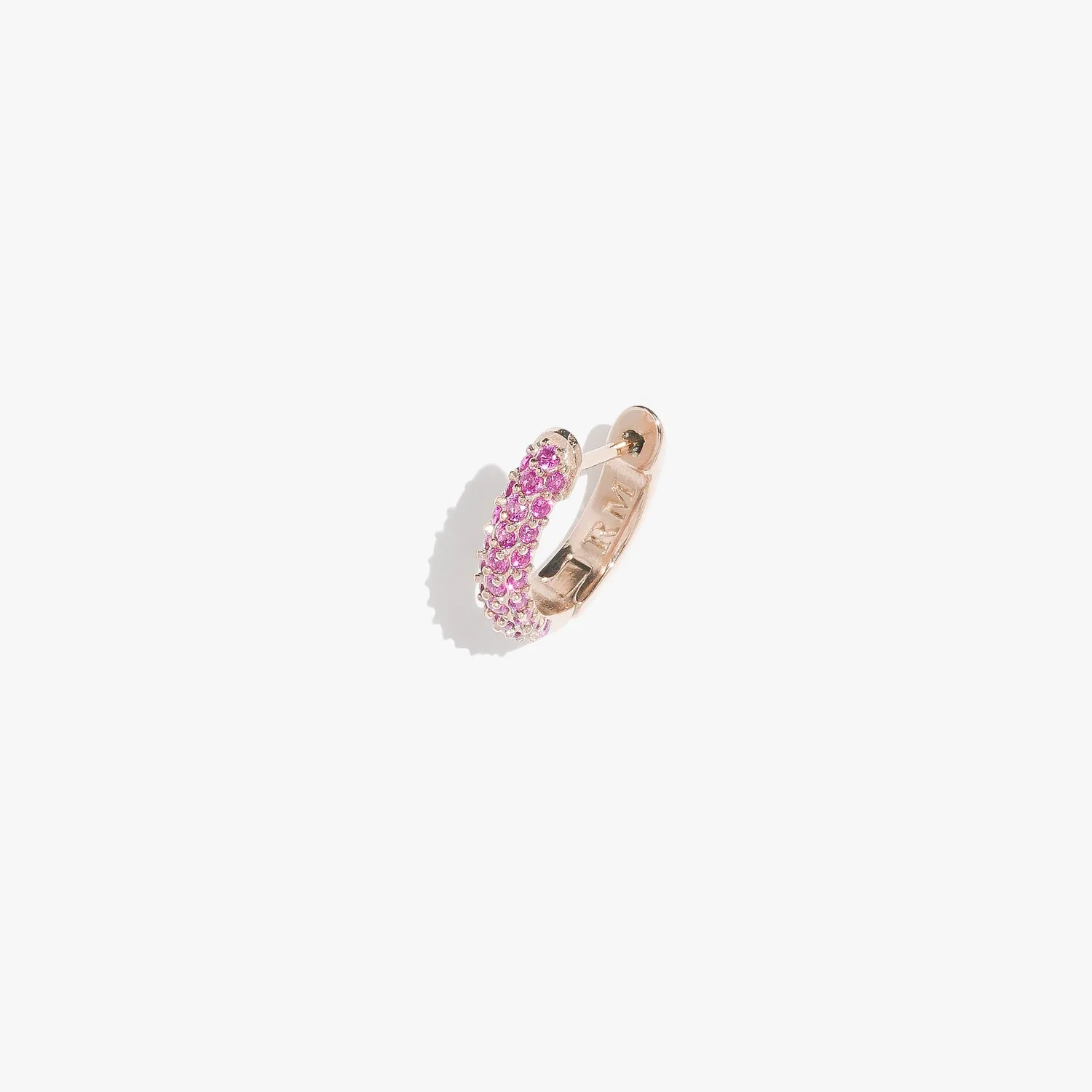 Ruby Supernova Huggie - (Single)
