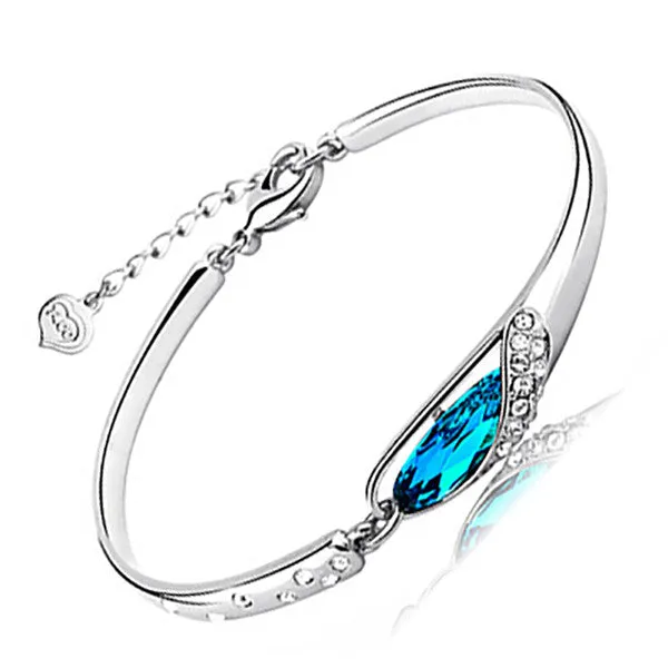 Simply Elegant Ocean Blue Women's Bracelet with Gift Box