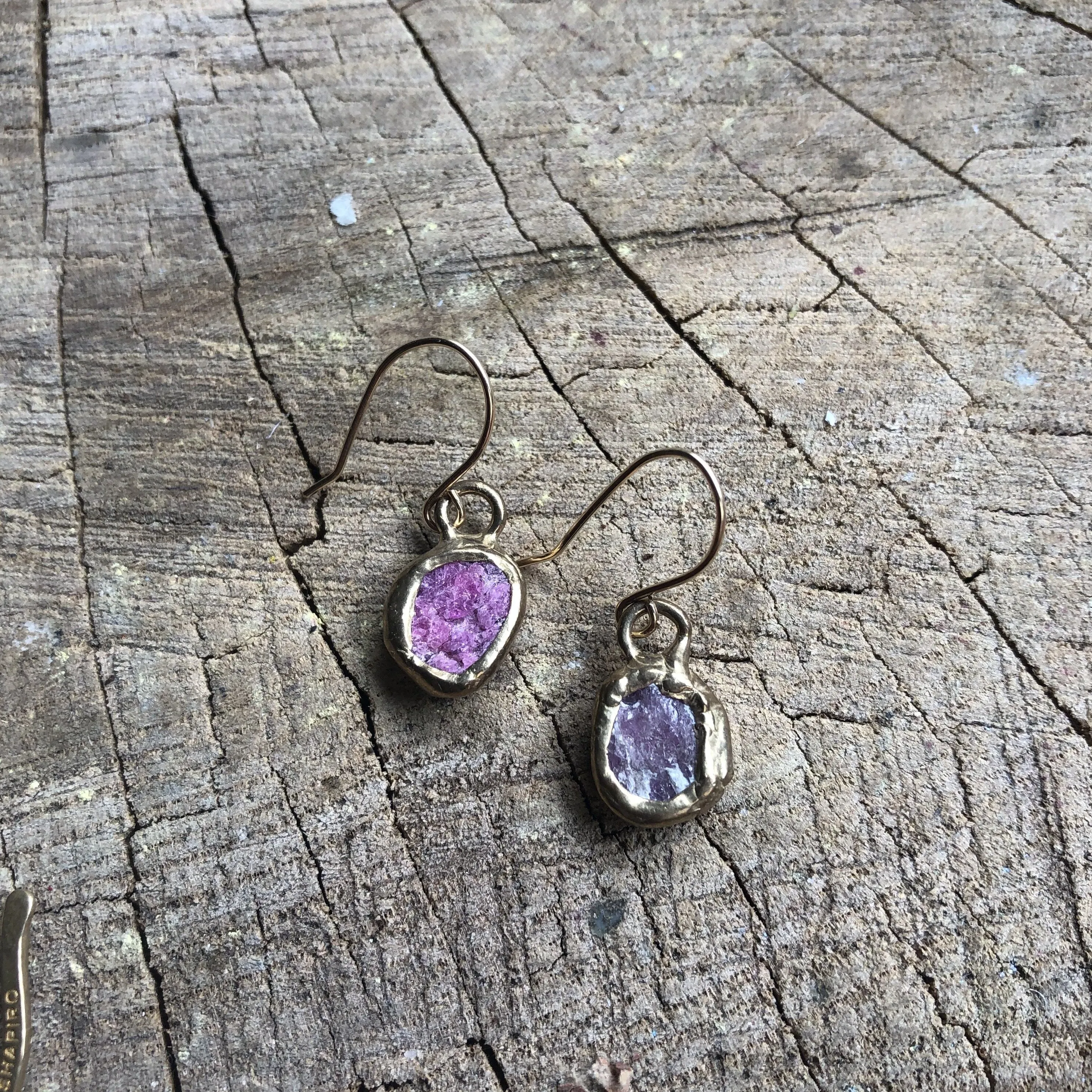 Single Sea Star Earrings (Ruby)