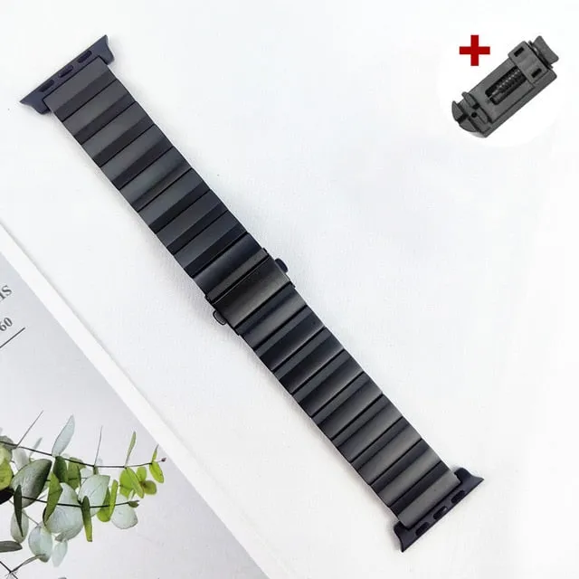 Solid Titanium Strap For Apple Watch Ultra Band Luxury Bracelet For iWatch Series