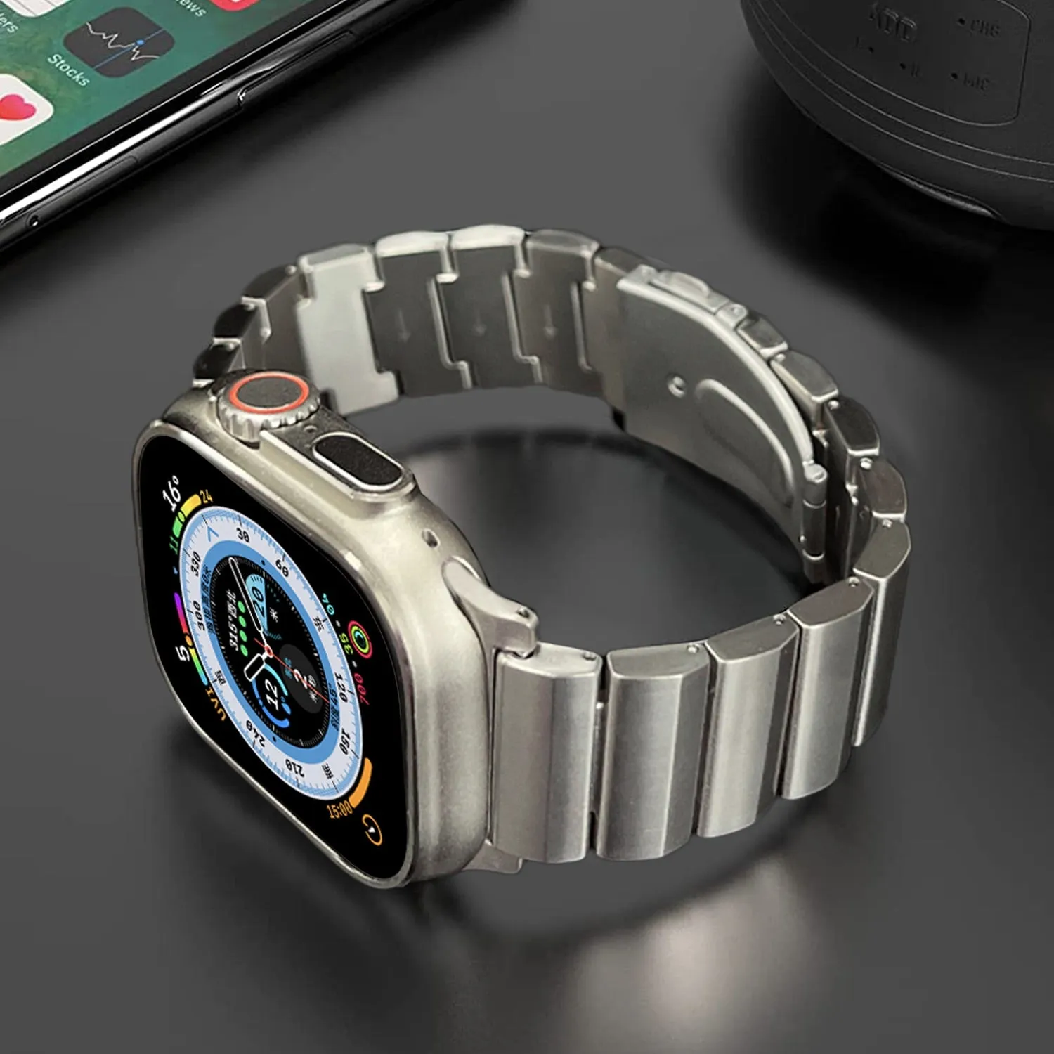 Solid Titanium Strap For Apple Watch Ultra Band Luxury Bracelet For iWatch Series