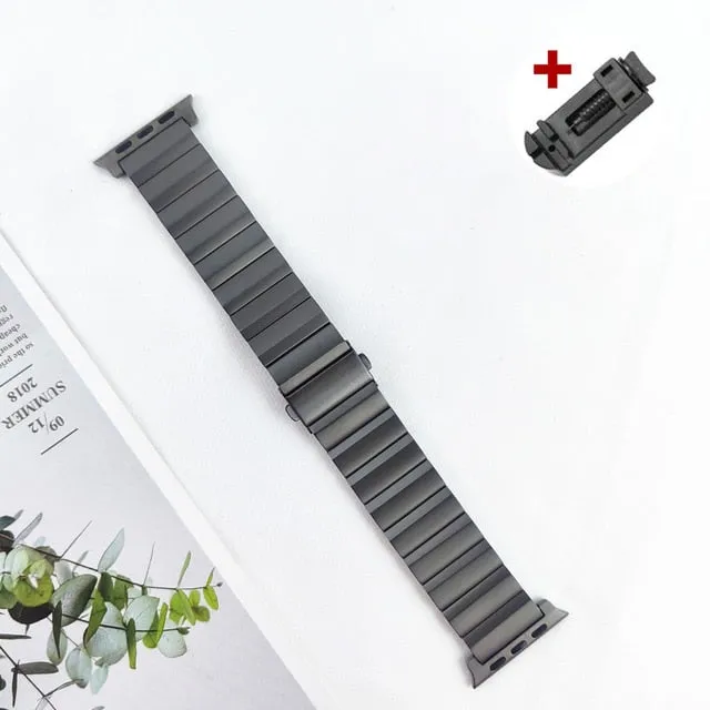 Solid Titanium Strap For Apple Watch Ultra Band Luxury Bracelet For iWatch Series