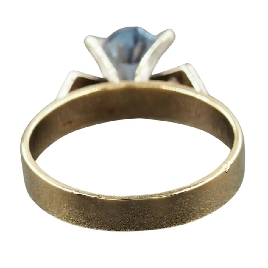 Spinel & Diamond 9ct Yellow & White Gold Ring