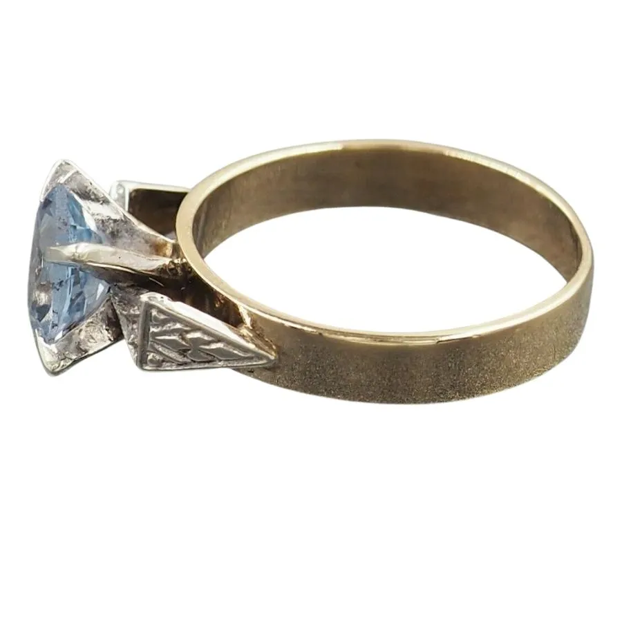 Spinel & Diamond 9ct Yellow & White Gold Ring