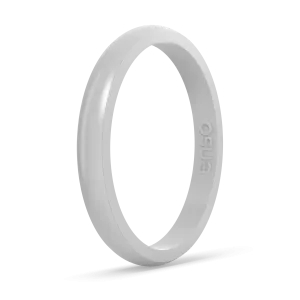 Stackable Silicone Ring - Misty Grey