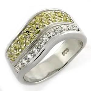Sterling Silver Ring AAA GRD CZ Citrine LOAS1144 for Women Style High