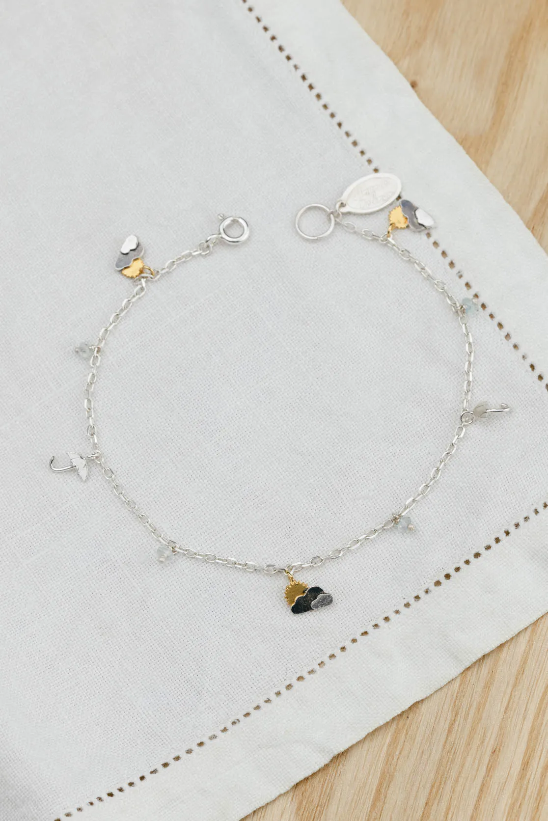 Sunshine And Showers Charm Bracelet