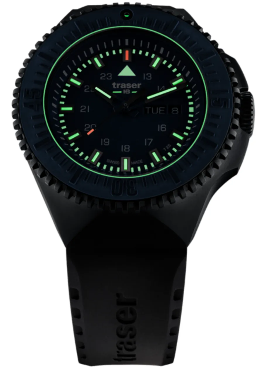 TH3 Watch P69 Black Stealth Blue Rubber