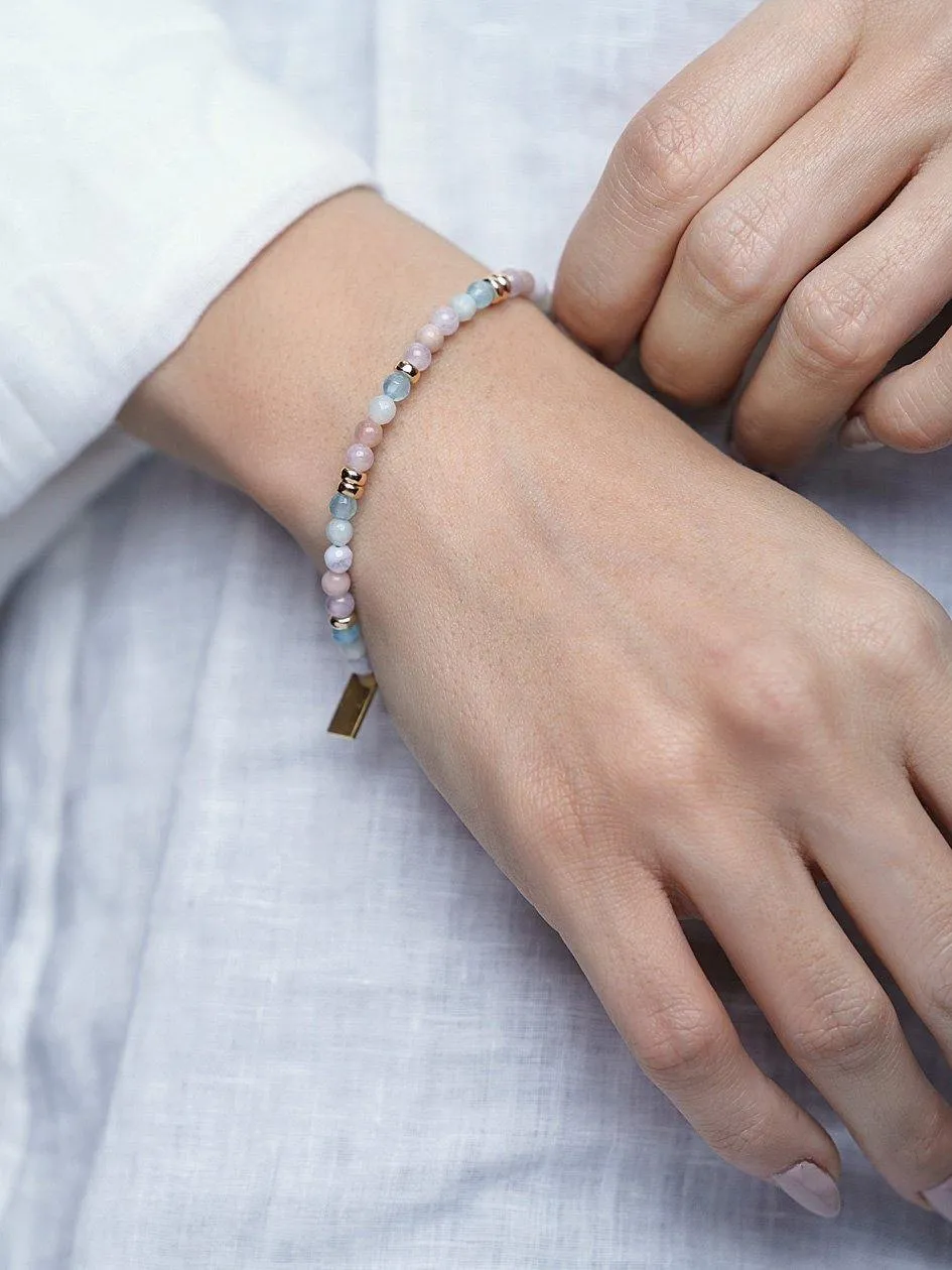 The Capri Collection - Amethyst Lavender, Blue Lace Agate, Cherry Quartz and Aquamarine