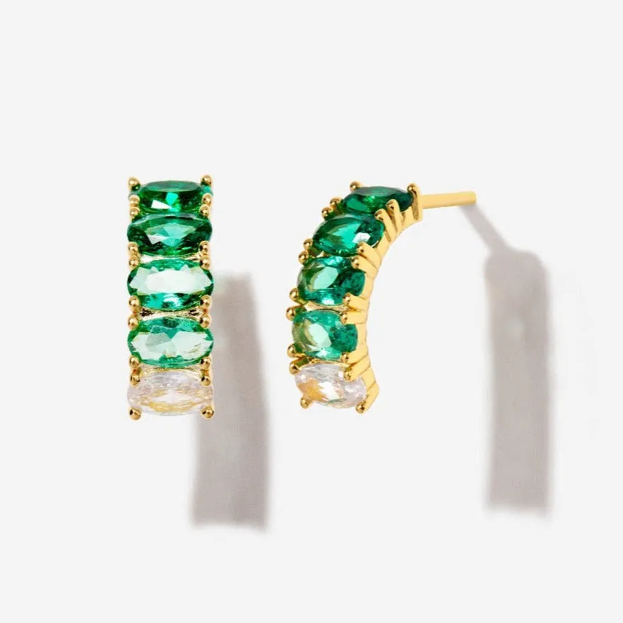Thea Emerald Earrings