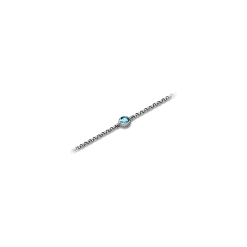 【TO ME, FROM ME.】Aquamarine Bracelet 18K Gold March Birthstone