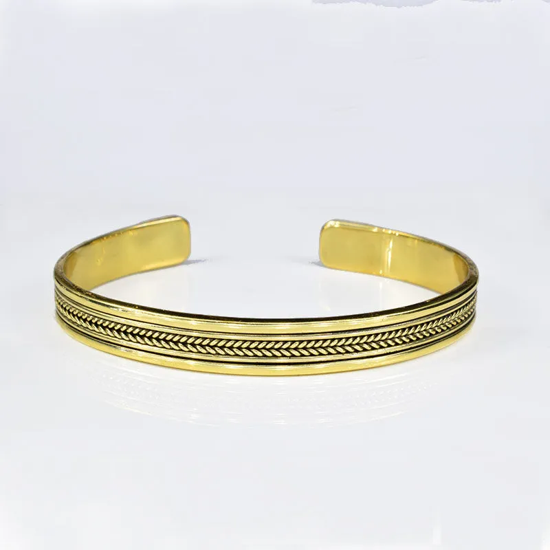 Tribal Brass Bangle