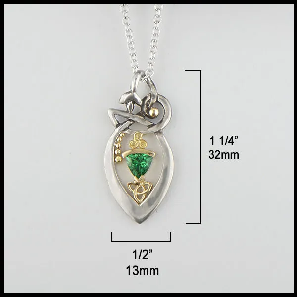 Tsavorite Vine Pendant